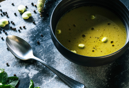 Potage aux légumes* de saison